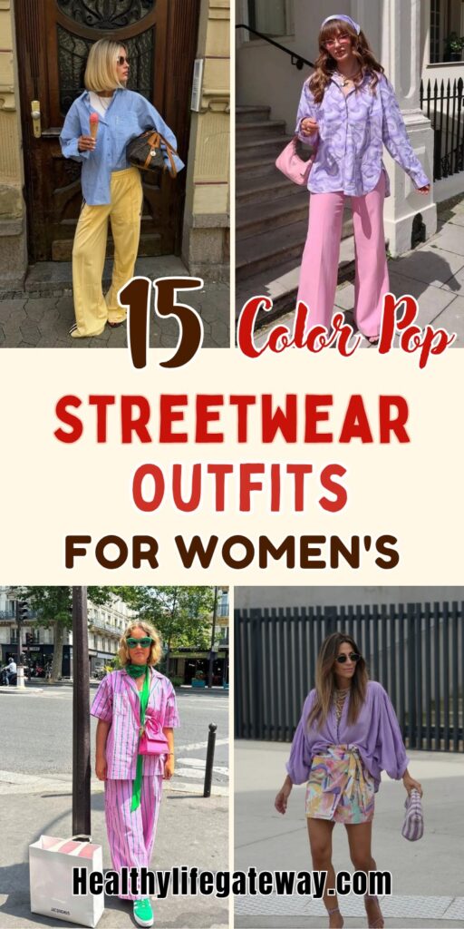 15 Color Pop Streetwear Outfits Women Are Gravitating Toward This Summer