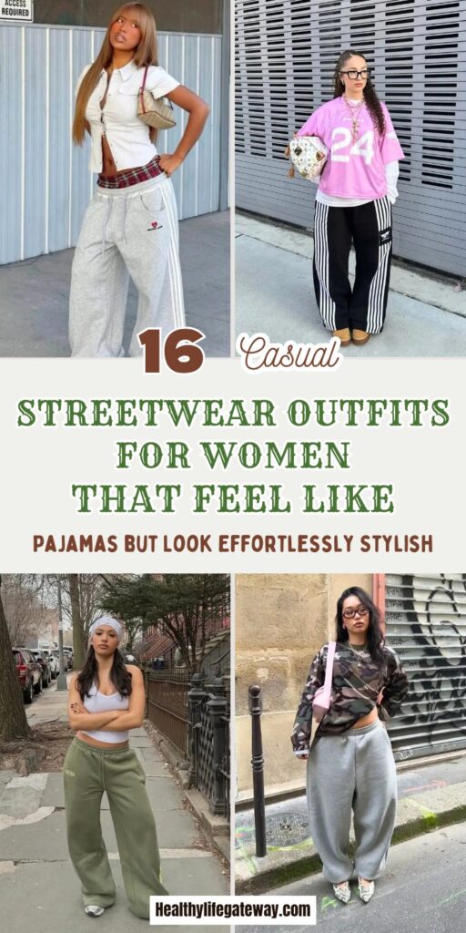 16 Casual Streetwear Outfits for Women That Feel Like Pajamas but Look Effortlessly Stylish