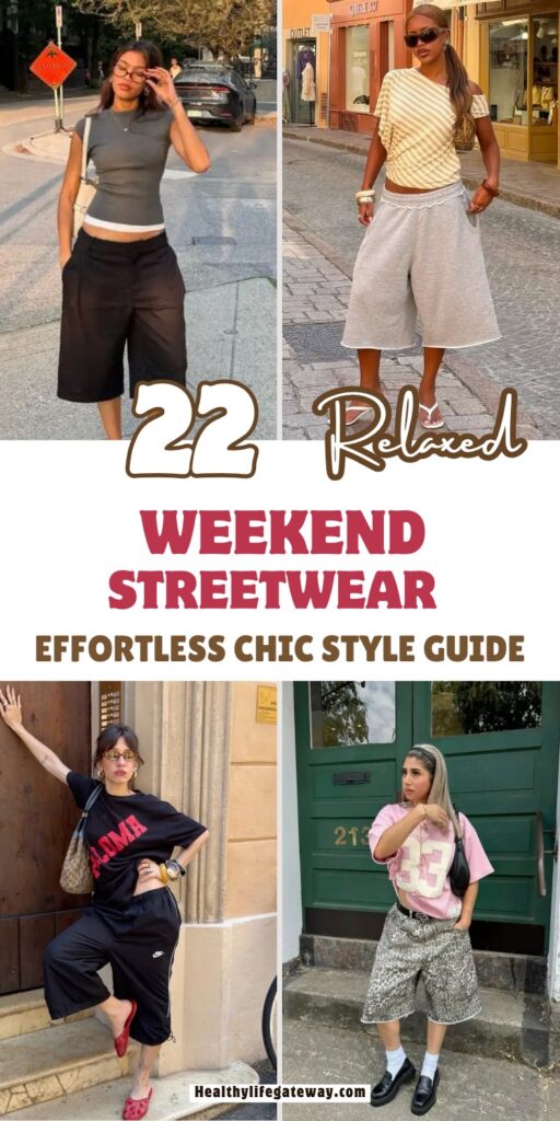 22 Relaxed Weekend Streetwear Outfits for Women Who Want Zero Structure