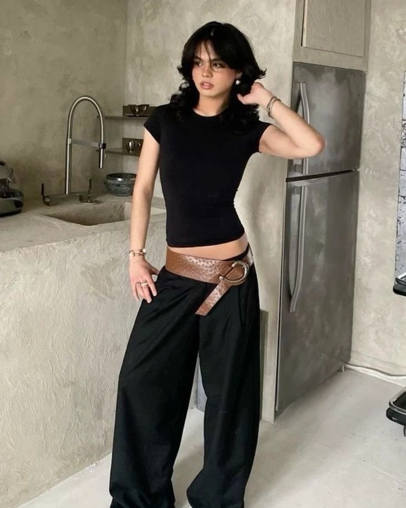 All-Black Outfit That Actually Has Personality