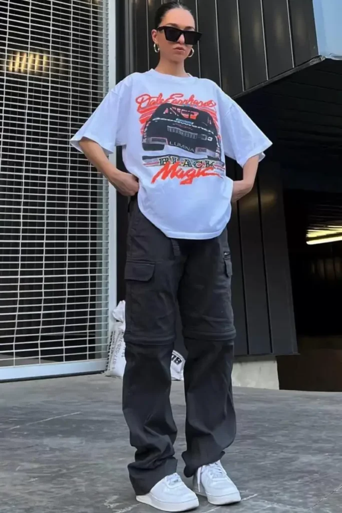 The Vintage Graphic Tee + Cargo Pants Formula