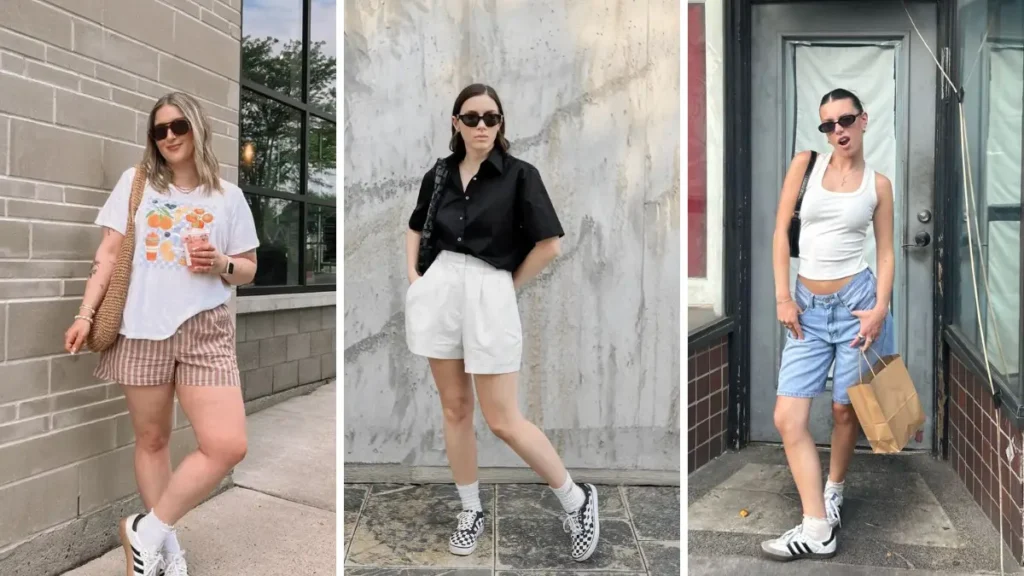15 Summer Outfit Ideas for Women Who Love Sneakers and Shorts