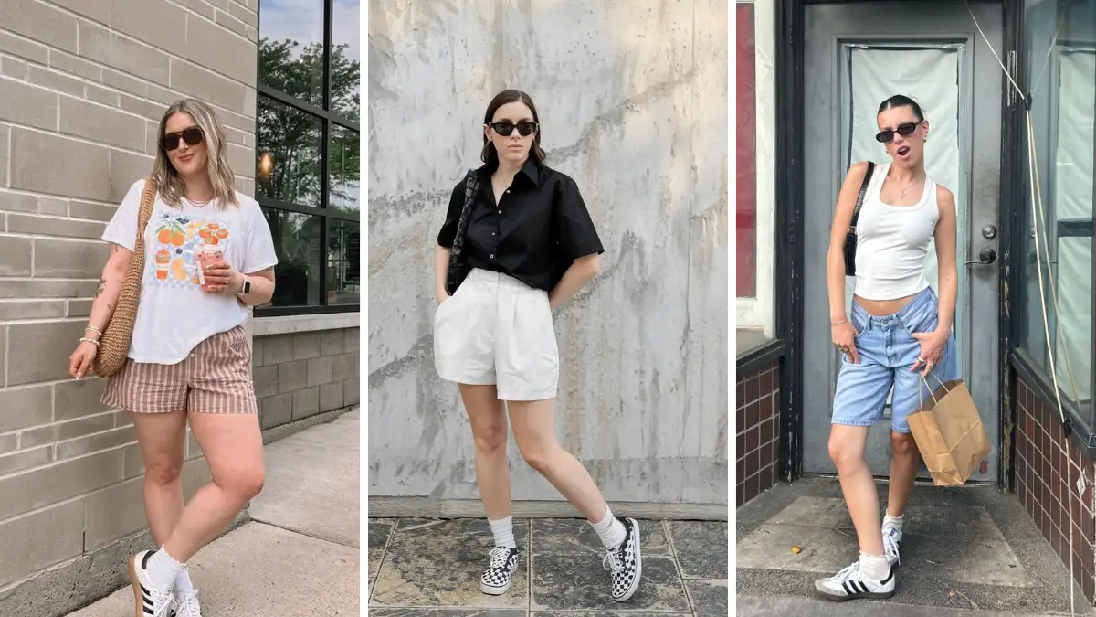15 Summer Outfit Ideas for Women Who Love Sneakers and Shorts