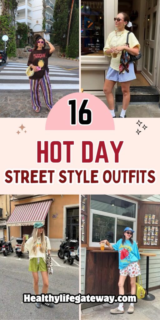 16 Hot Day Street Style Outfits That Work From Noon to Night