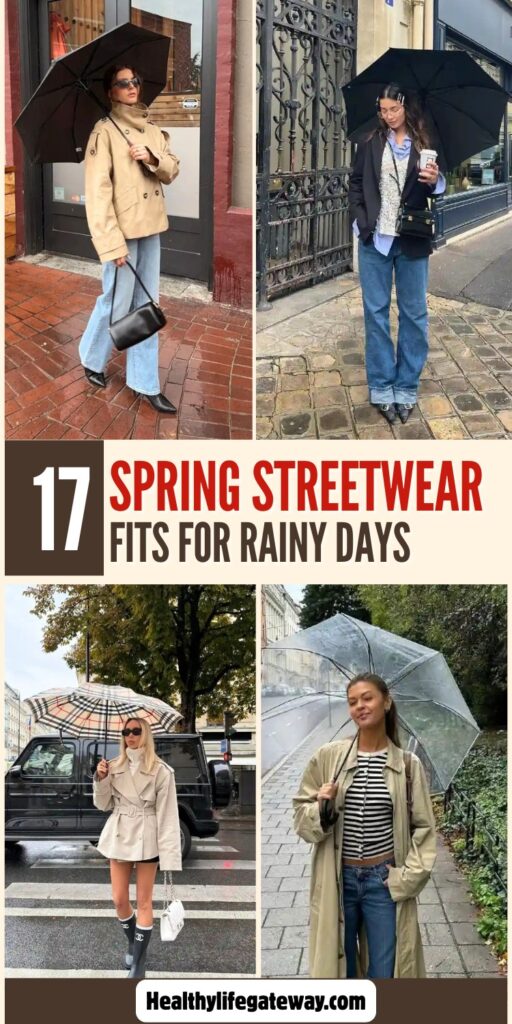 18 Spring Streetwear Outfits for Unexpected Showers