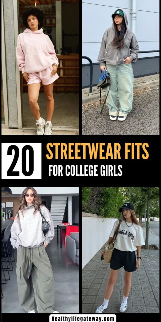 20 Streetwear Fits for College Girls That Go From Class to Coffee Runs