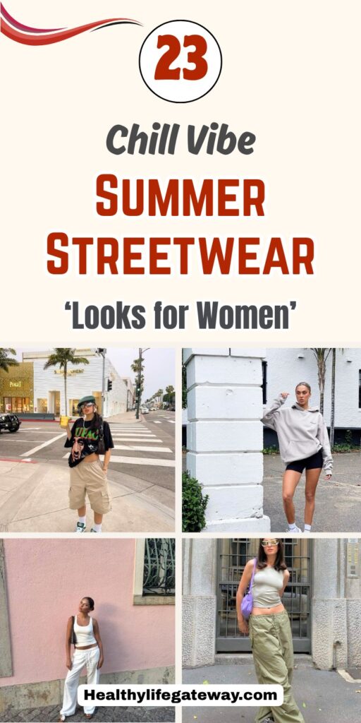 23 Summer Streetwear Looks for Women Who Want a Chill Vibe