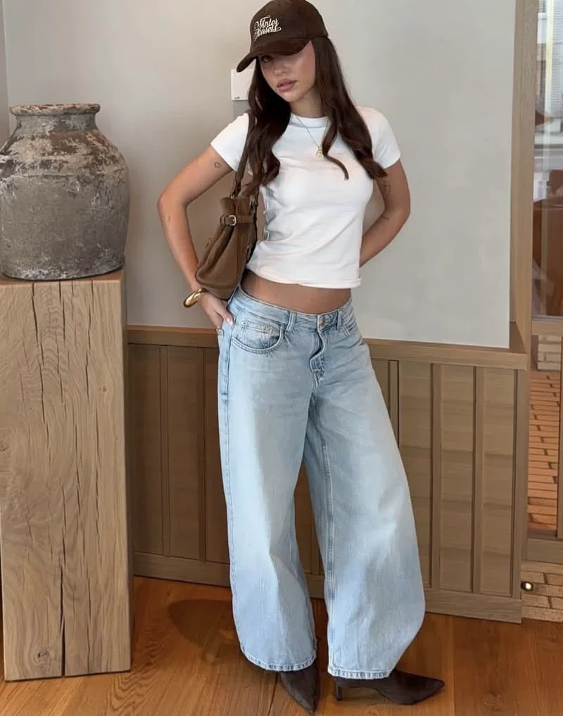 Baggy Jeans, Cropped Tee, and a Cap