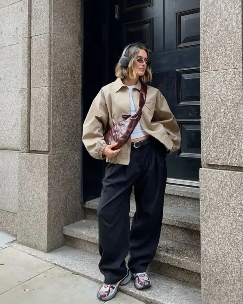 Beige Overshirt & Trousers