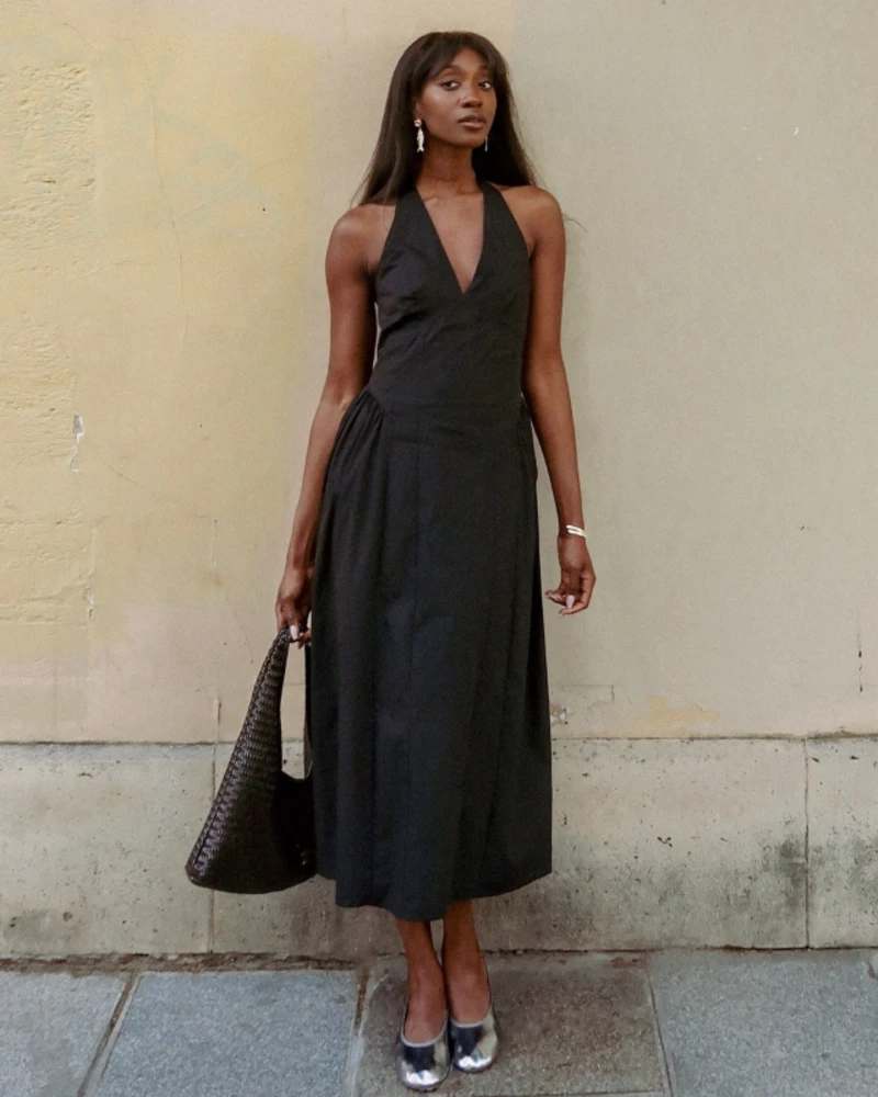 Black Halter Maxi, All One Color, All Easy