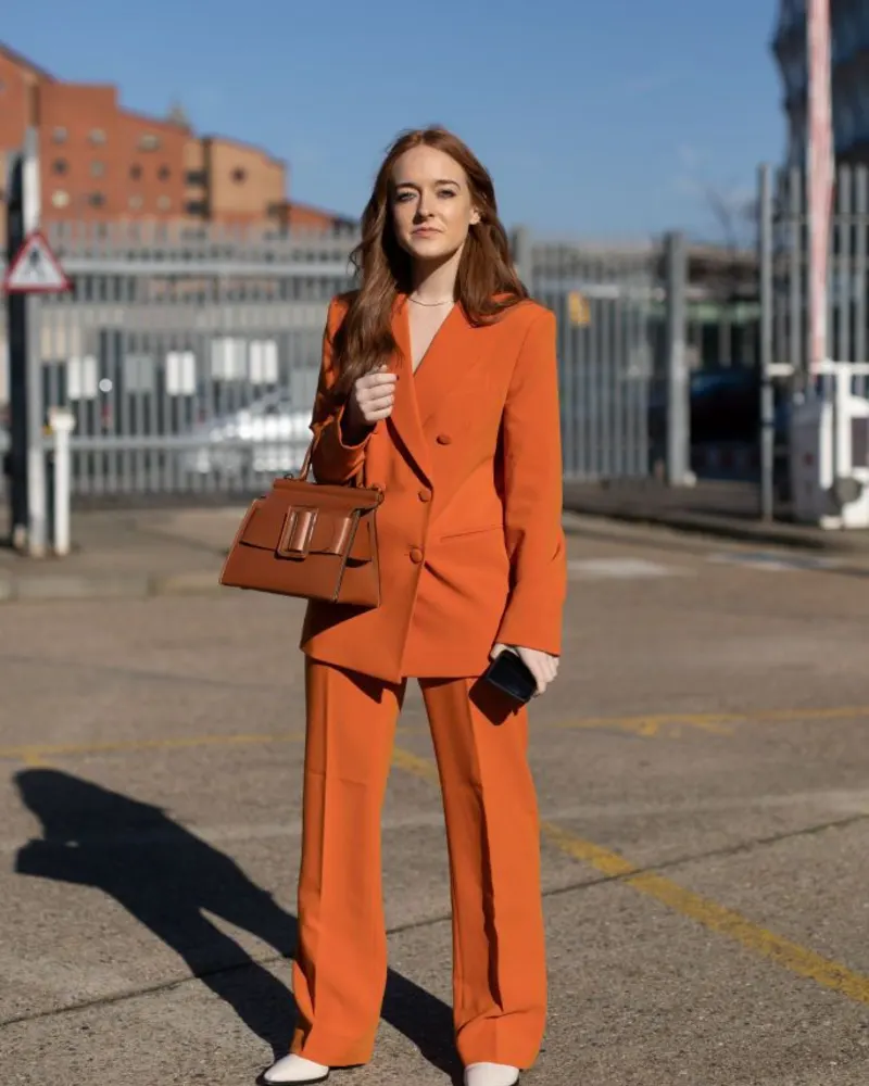 Bold Orange Suit