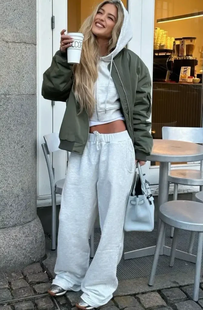 Bomber Jacket, Cropped Hoodie & Sweatpants