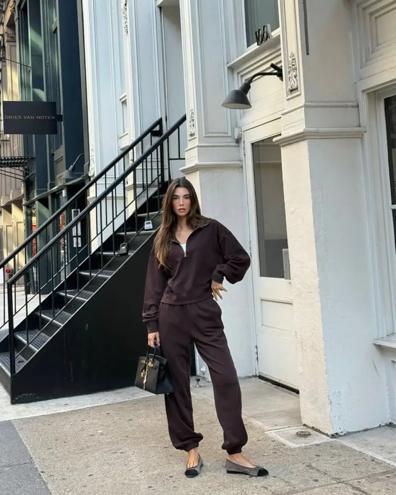 Burgundy Quarter-Zip & Matching Joggers