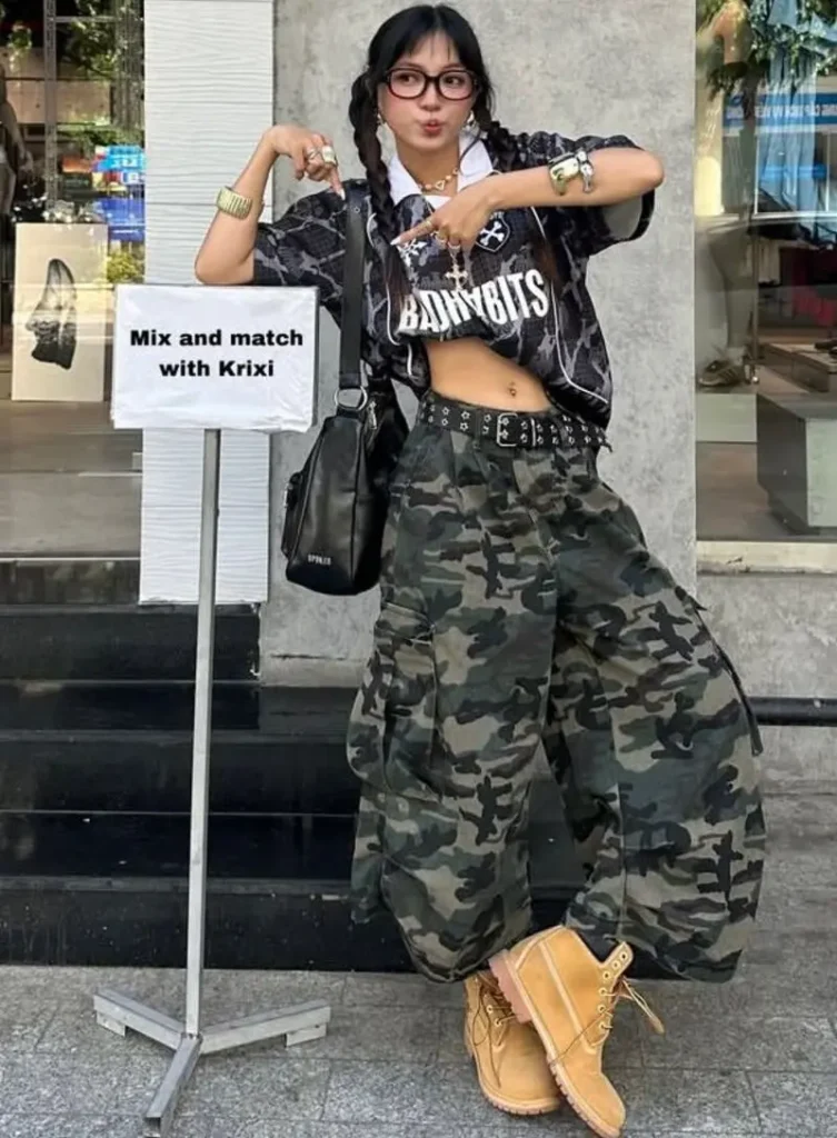Camo Graphic Shirt & Camo Cargo Pants