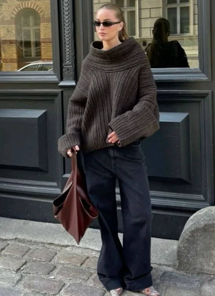 Cowl Neck Sweater, Moody Comfort