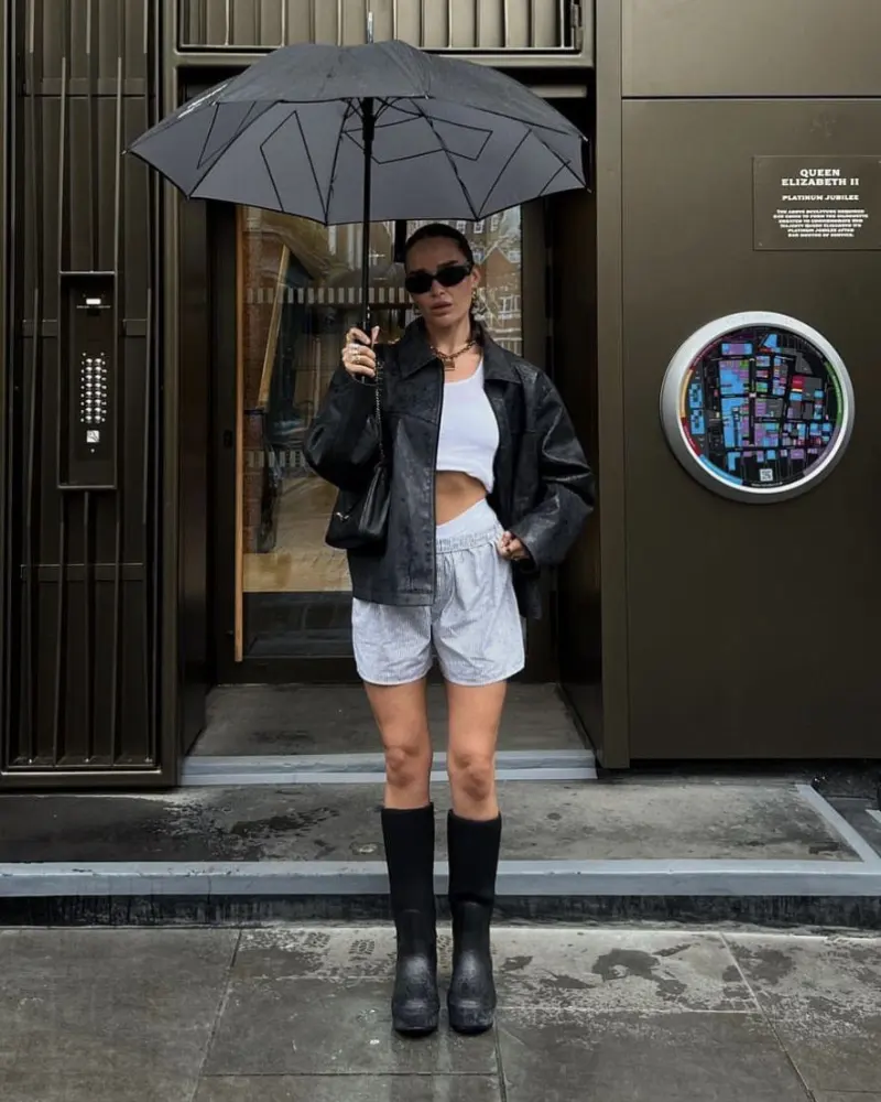 Edgy Leather and Knee-High Boots