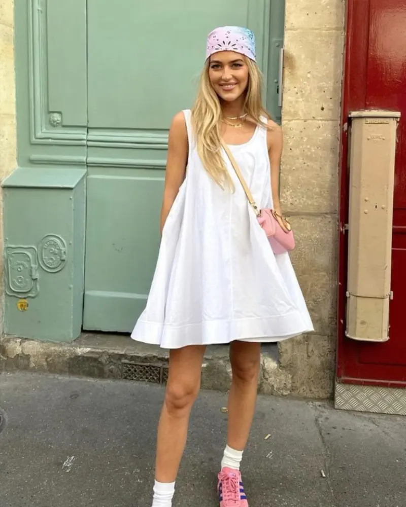 Flowy Mini Dress + Bandana