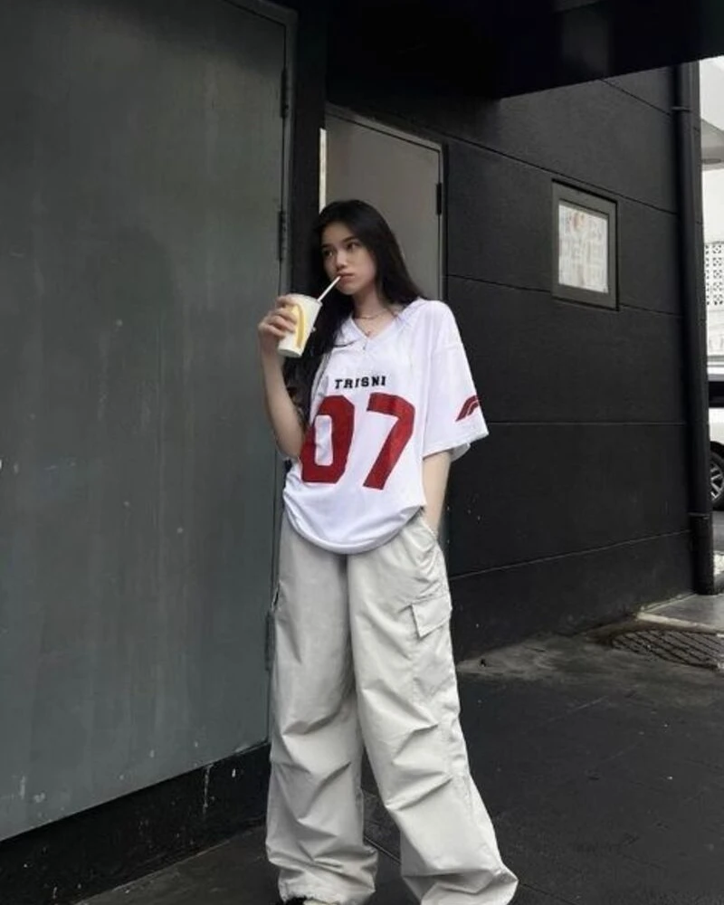 Graphic Jersey + Cargo Pants