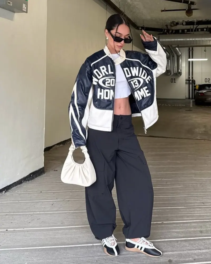 Graphic Racer Jacket & Cargo Pants