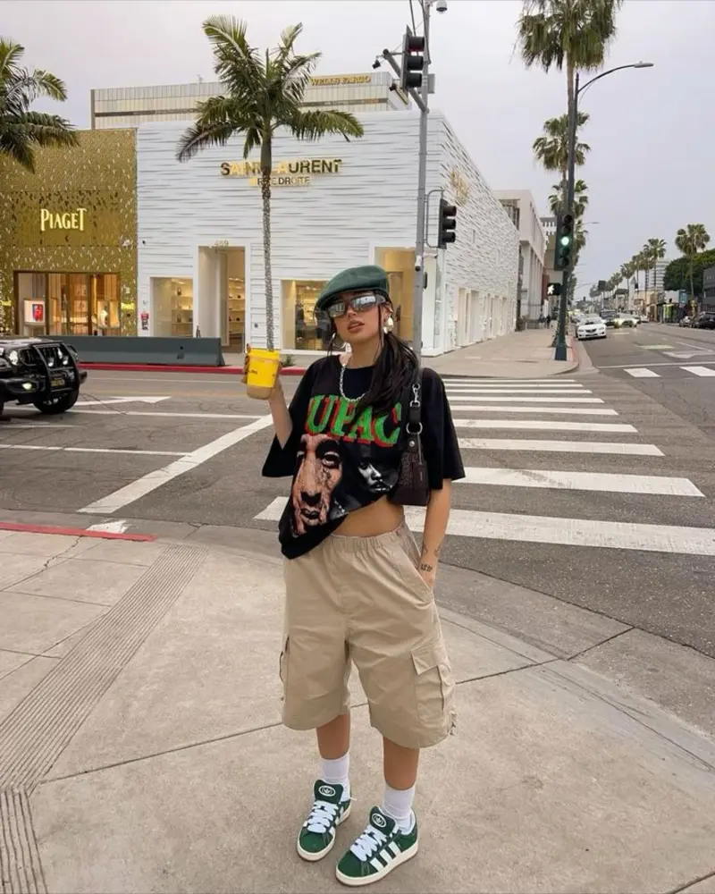  Graphic Tee & Cargo Shorts