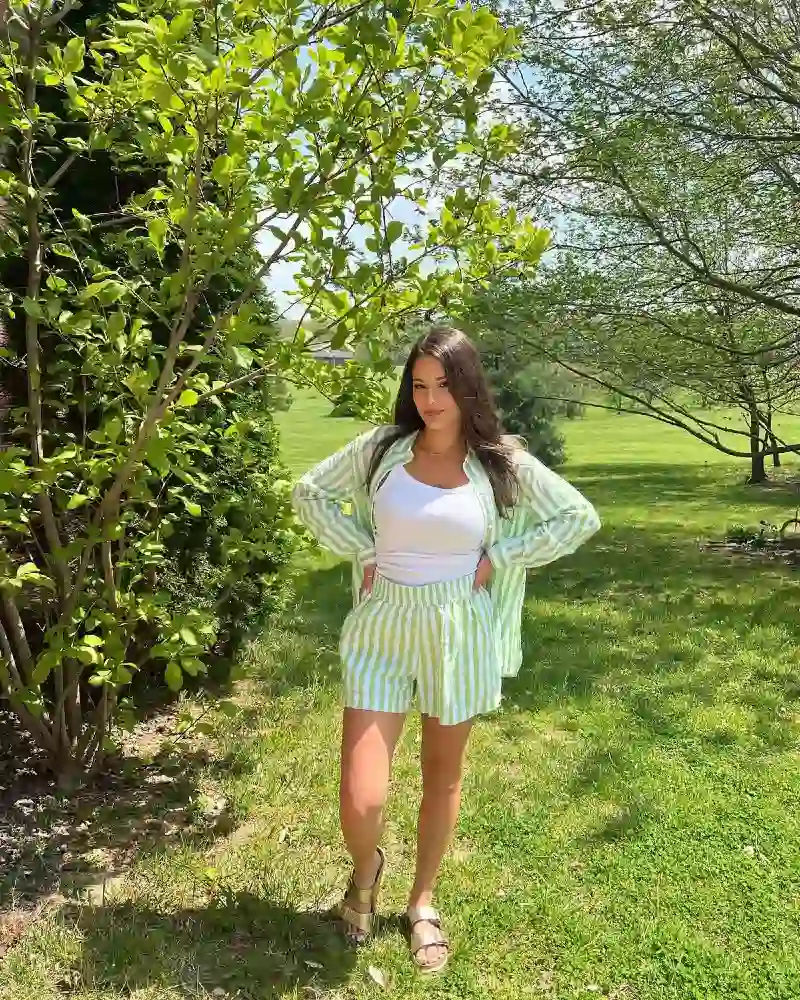 Green Stripe Co-ord