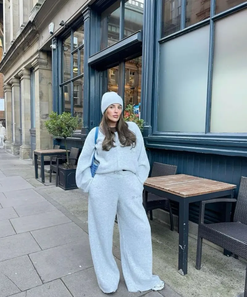Grey Matching Sweatsuit