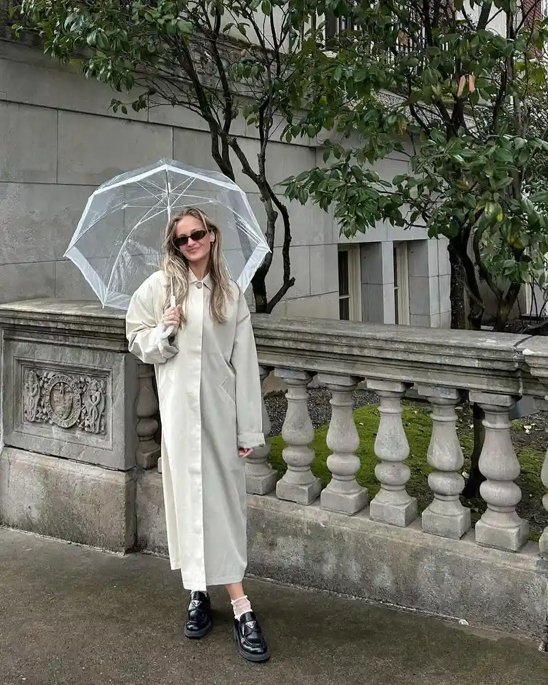 Long Coat, Clear Umbrella