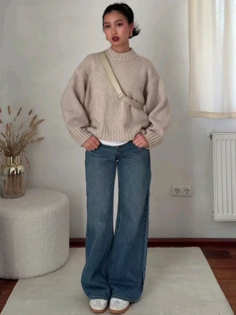 Oatmeal Knit, Minimal Cozy Style