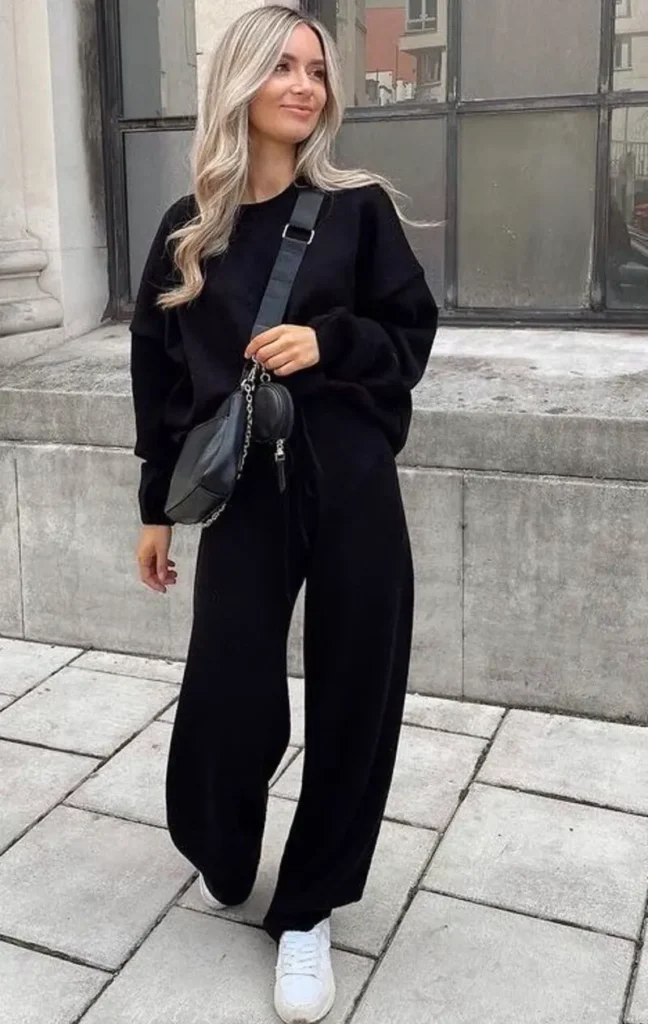 Oversized Sweater With Wide-Leg Sweatpants