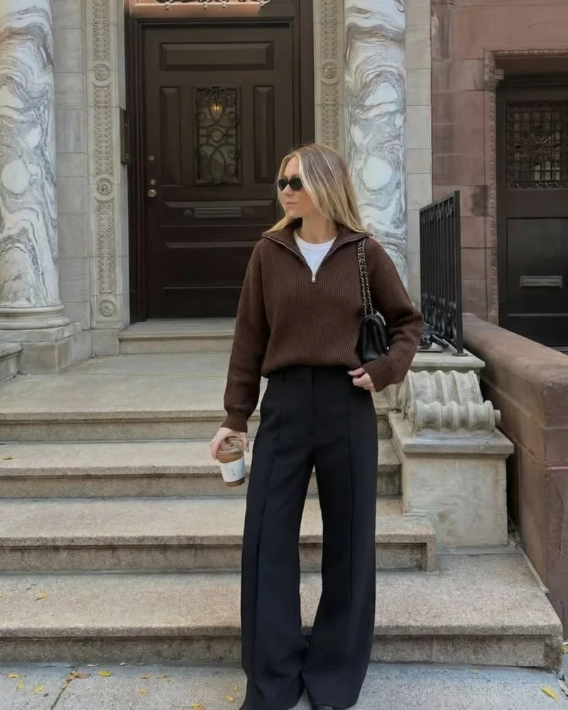 Quarter-Zip Sweater, Polished Comfort