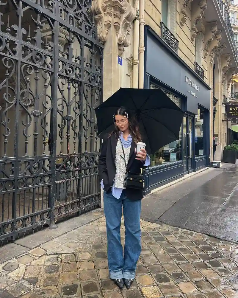 Sequins Under a Blazer