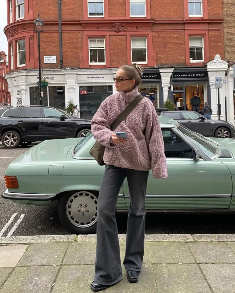 Sherpa Pullover, Cozy Street Style