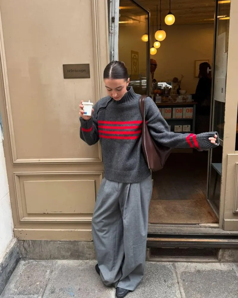 Striped Sweater, Cozy Style