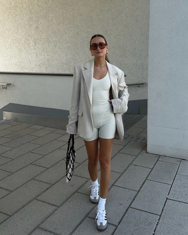 Tailored Blazer & Bike Shorts