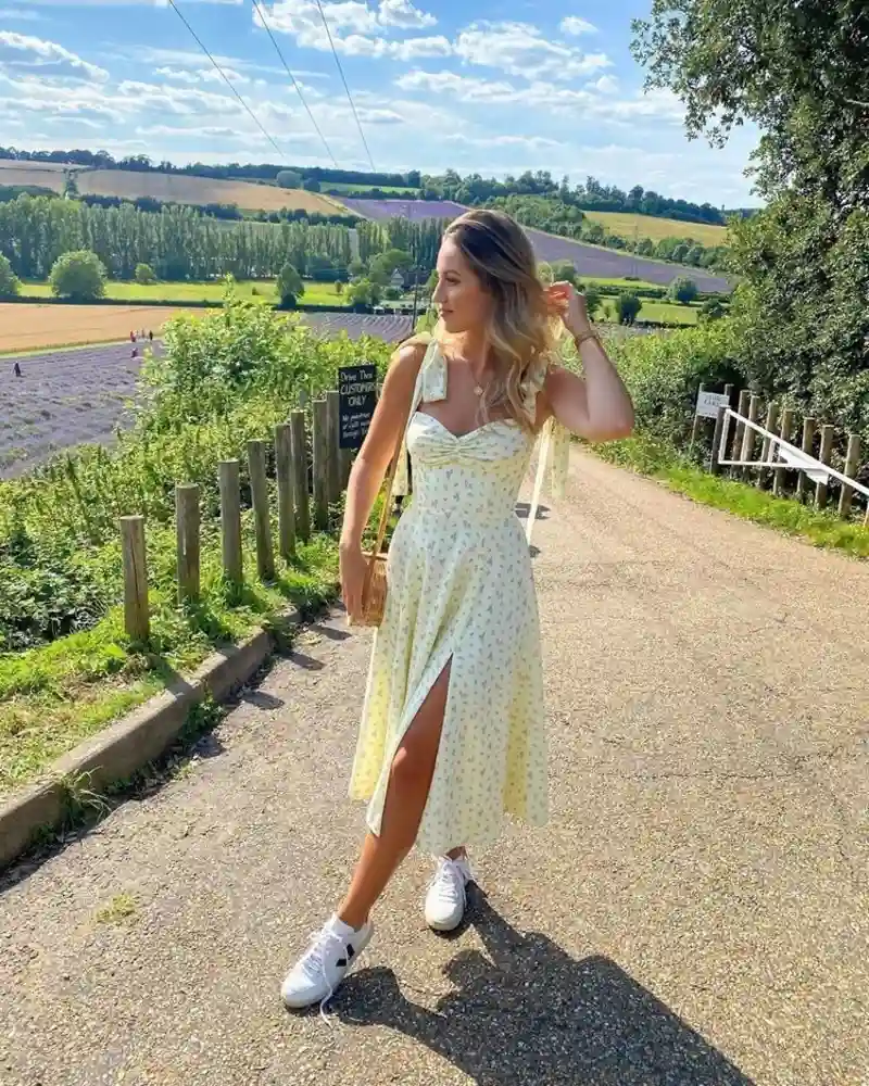 Yellow Floral Sundress