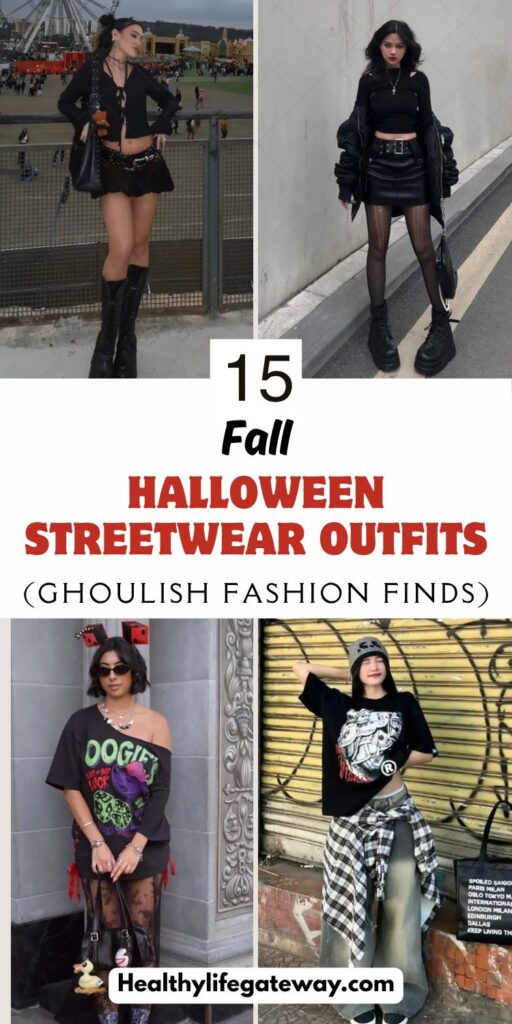 15 Fall Halloween Streetwear Outfits That Aren't Costumes But Still Bring the Spooky Vibes