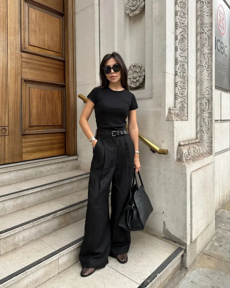 All-Black Tee & Trousers