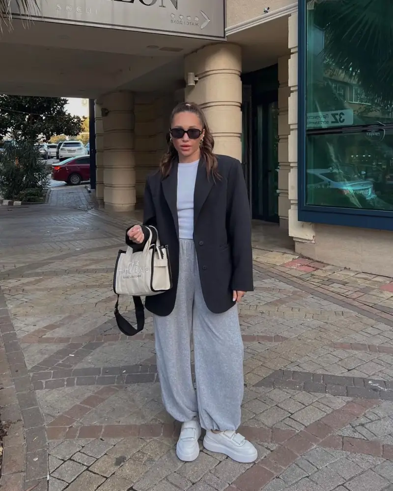 Blazer Over Joggers
