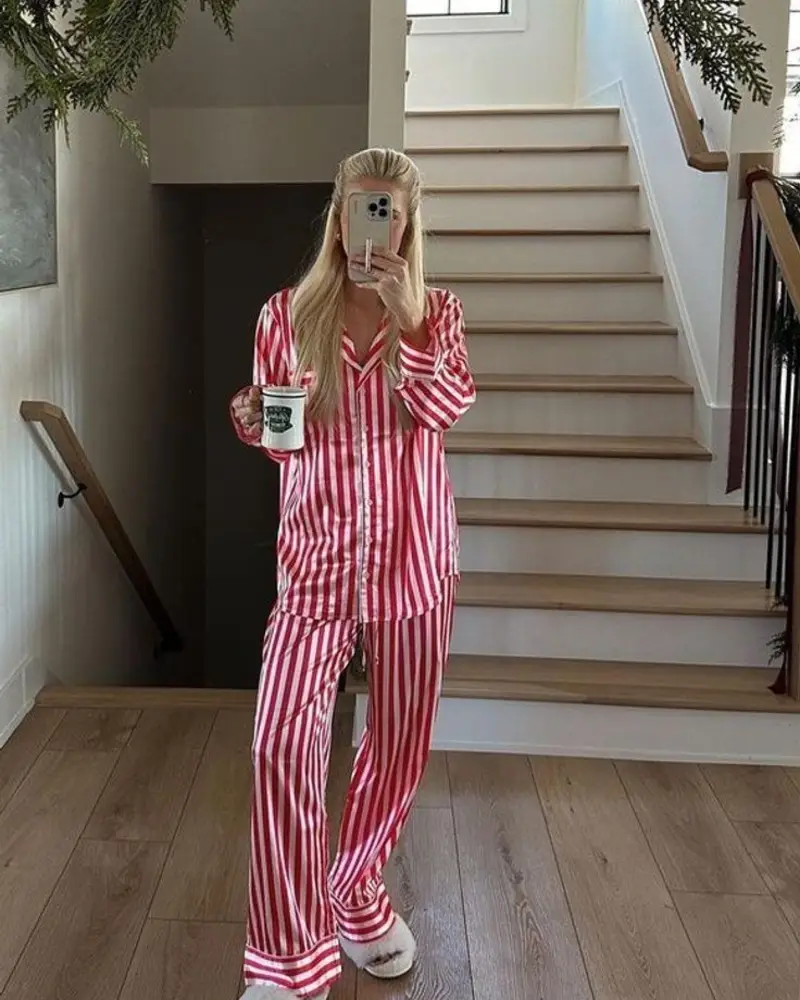 Candy Cane Striped Pajamas