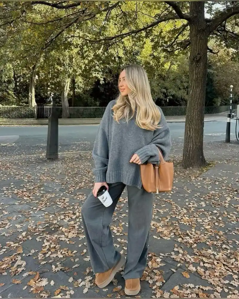 Charcoal Grey Matching Set