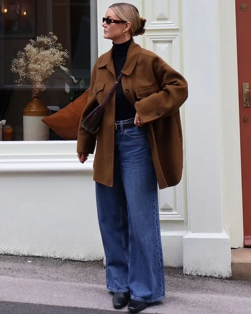  Corduroy Overshirt With Relaxed Denim