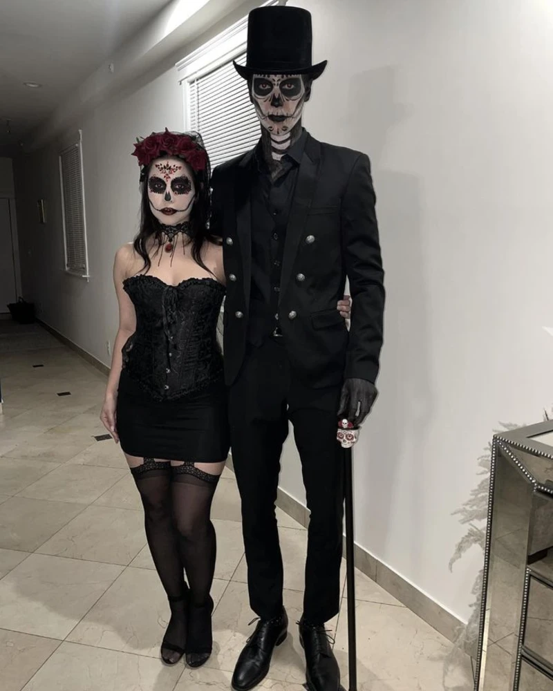 Day of the Dead Gothic Couple