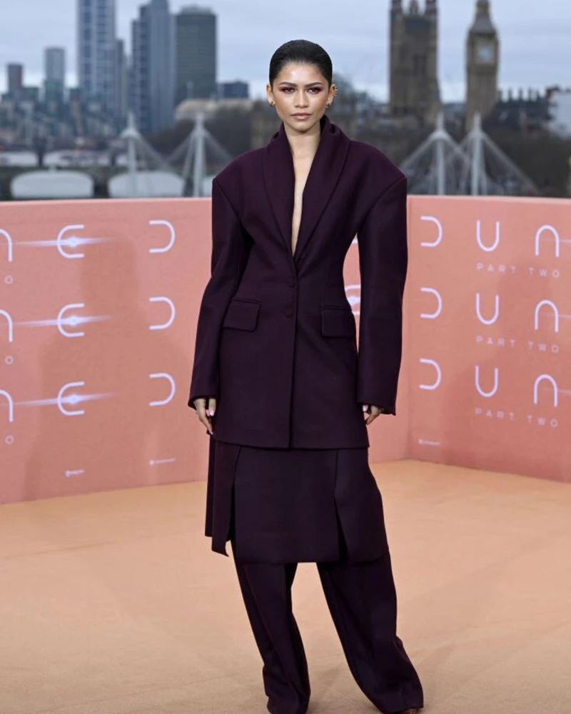 Deep Plum Layered Suiting