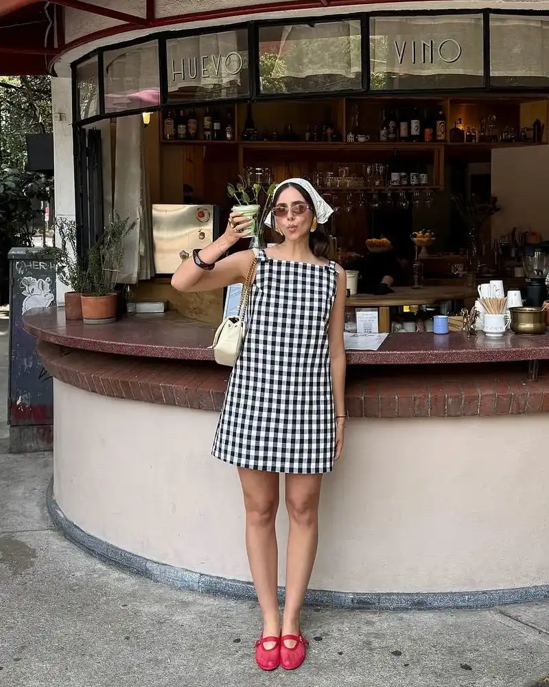 Gingham Mini Dress