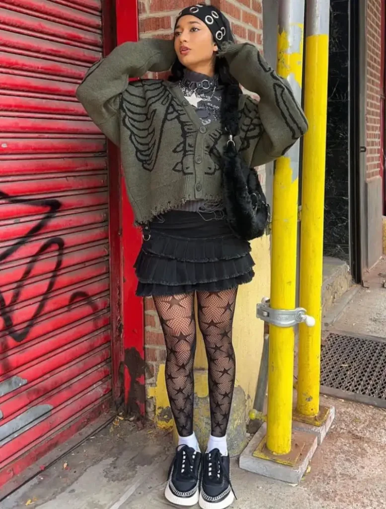 Skeleton Cardigan Look