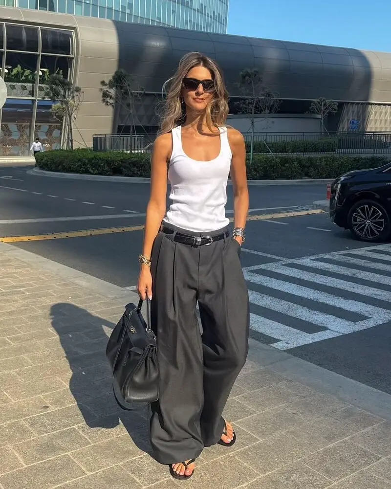 Tailored Trousers & Simple Tank