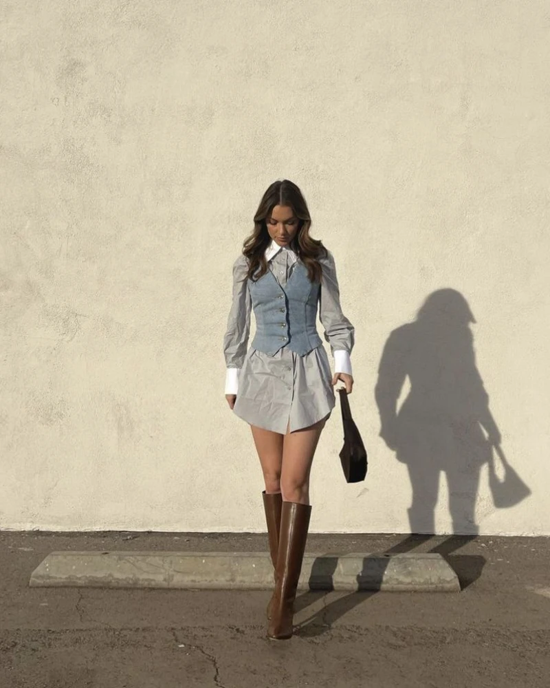 Vest Bodice & Shirt Dress
