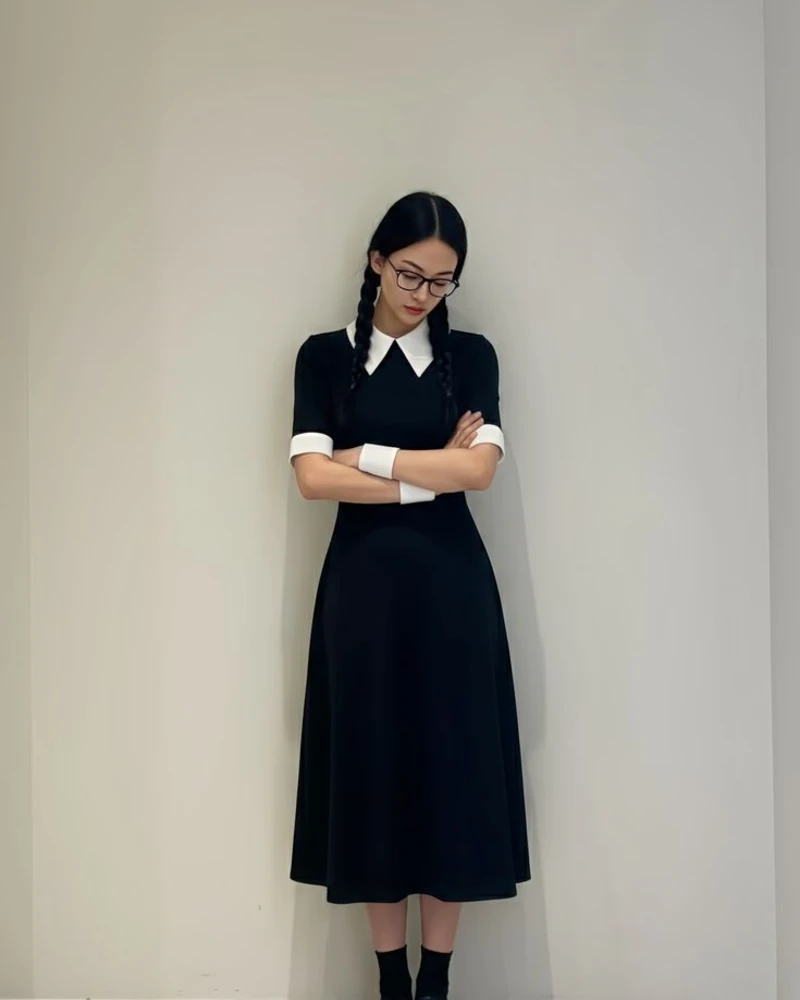 Wednesday Addams-Inspired Costume