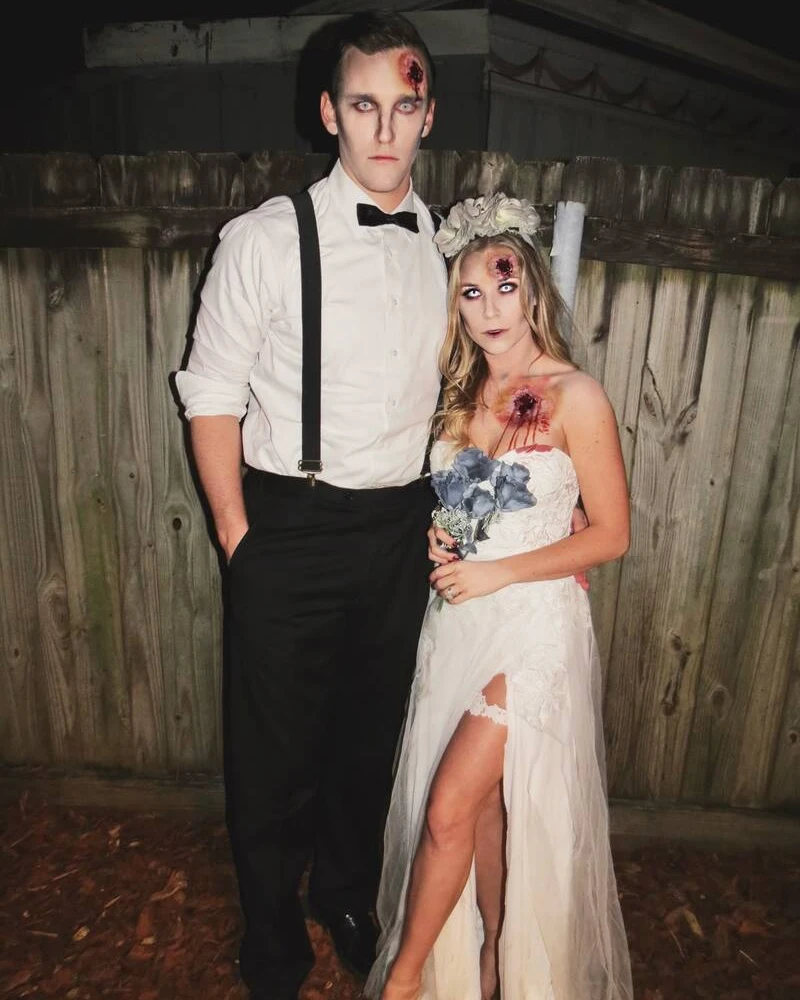 Zombie Bride and Groom Costume