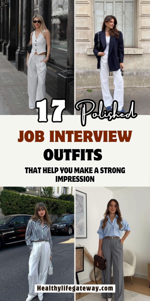 17 Polished Job Interview Outfits That Help You Make a Strong Impression